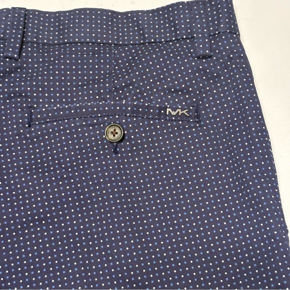 Michael Kors Dark Blue Patterned Men's Shorts - Picture 9 of 13